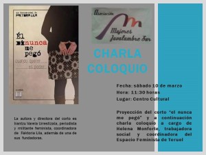 Charla coloquio el nunca me pego