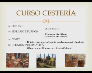 Curso cesteria